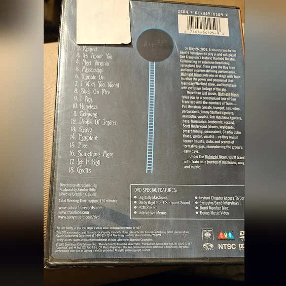 Train Midnight Moon DVD, Sealed, 2001 - Picture 2 of 2